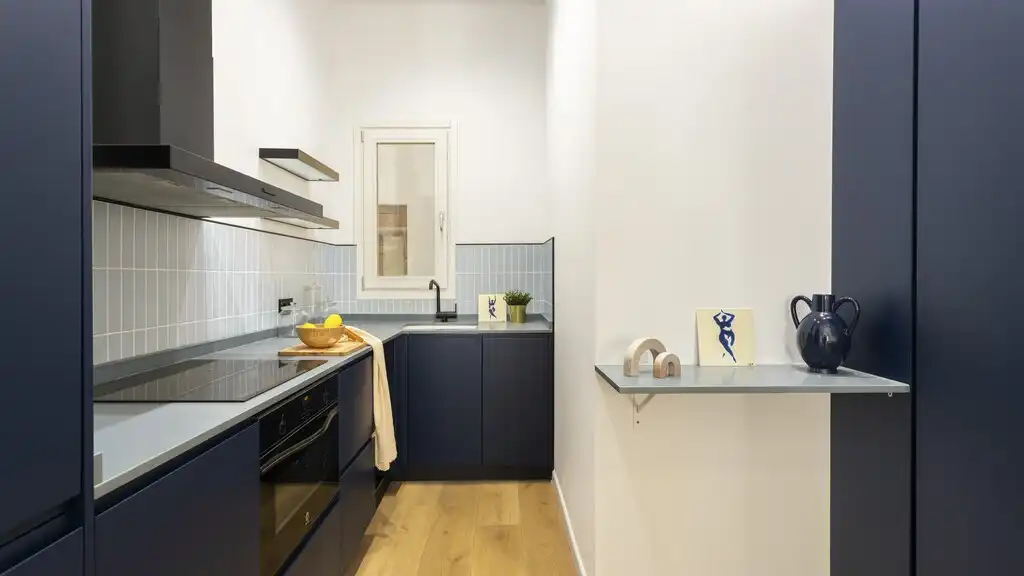 Cocina de Apartamento en venta en Barcelona con Aire acondicionado, Calefacción y Parquet