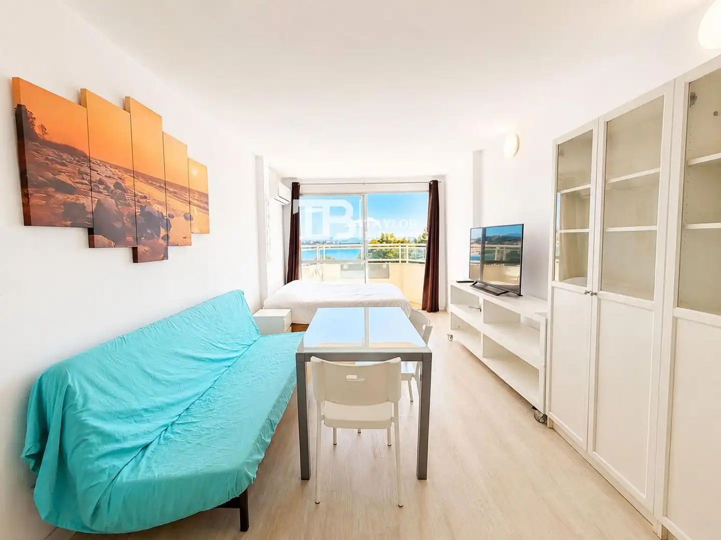 Schlafzimmer von Wohnung zum Verkauf in Calvià mit Klimaanlage, Heizung und Parkett