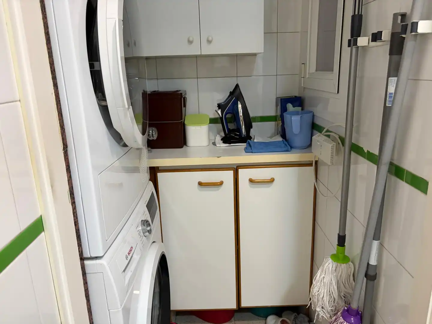 Cocina de Piso de alquiler en Barcelona con Aire acondicionado, Calefacción y Jardín privado