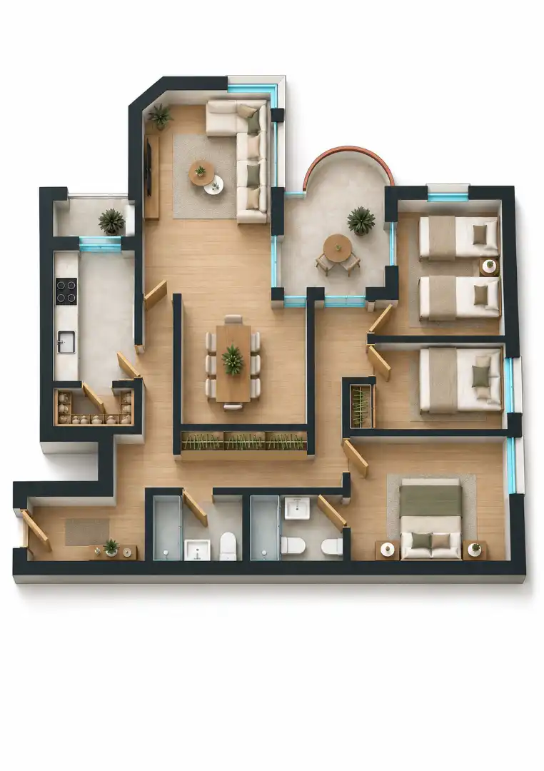 Appartamento con ascensore in vendita a Alameda de Cervantes 10, imagen 9