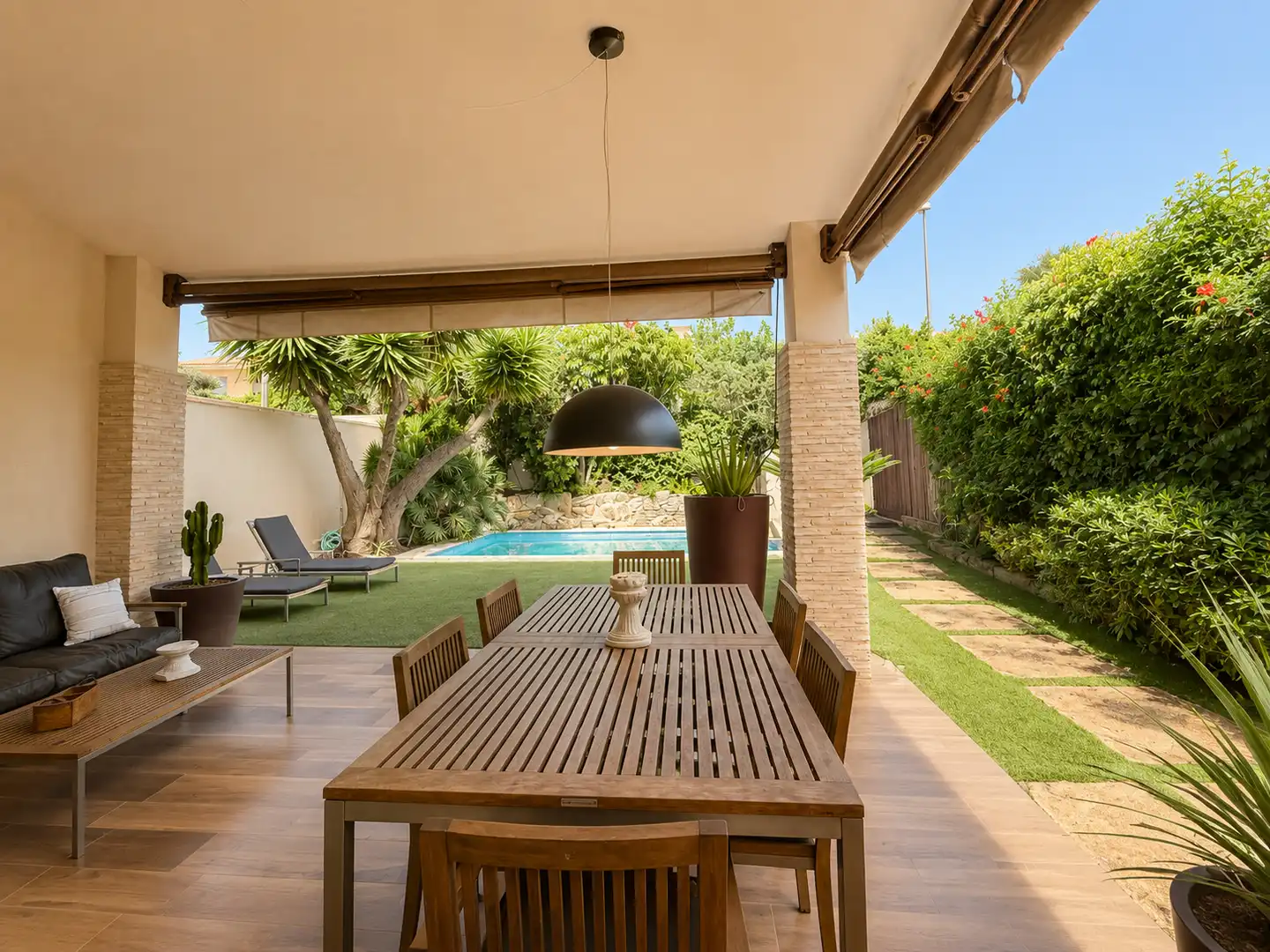 Terrace of Detached homes for sale in Mutxamel  with Air Conditioner, Heating and Private garden
