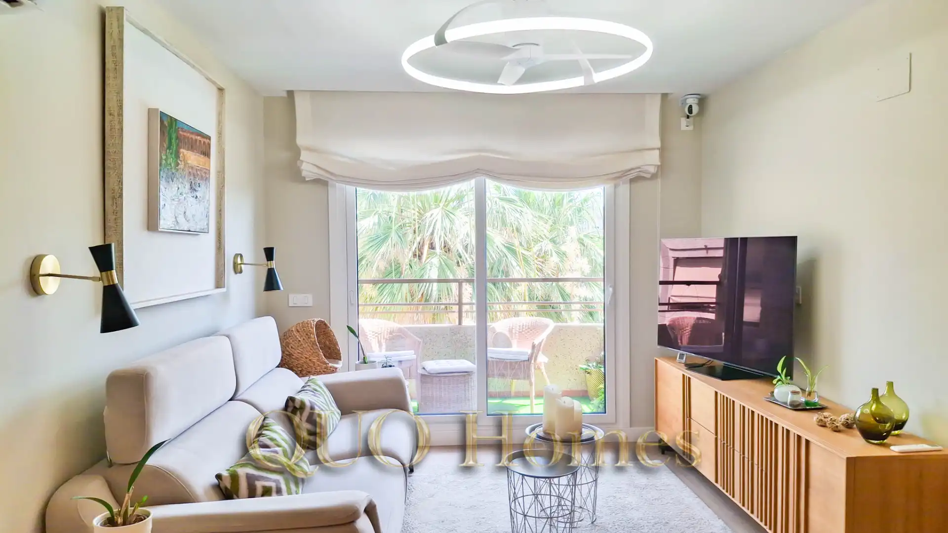 Sala de estar de Piso en venta en Jerez de la Frontera con Aire acondicionado, Terraza y Amueblado