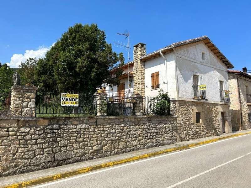 Exterior view of House or chalet for sale in Merindad de Valdivielso  with Private garden, Terrace and Storage room