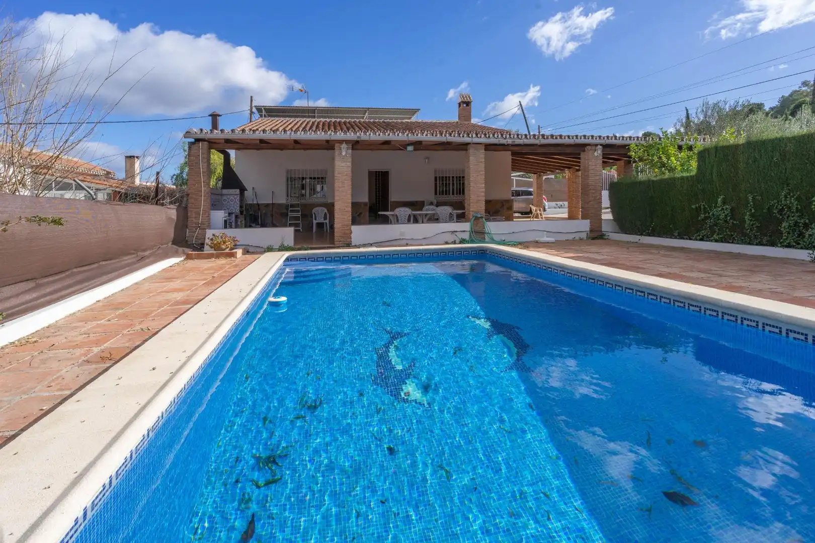 Piscina de Casa o chalet de alquiler en Alhaurín El Grande con Jardín privado, Terraza y Amueblado