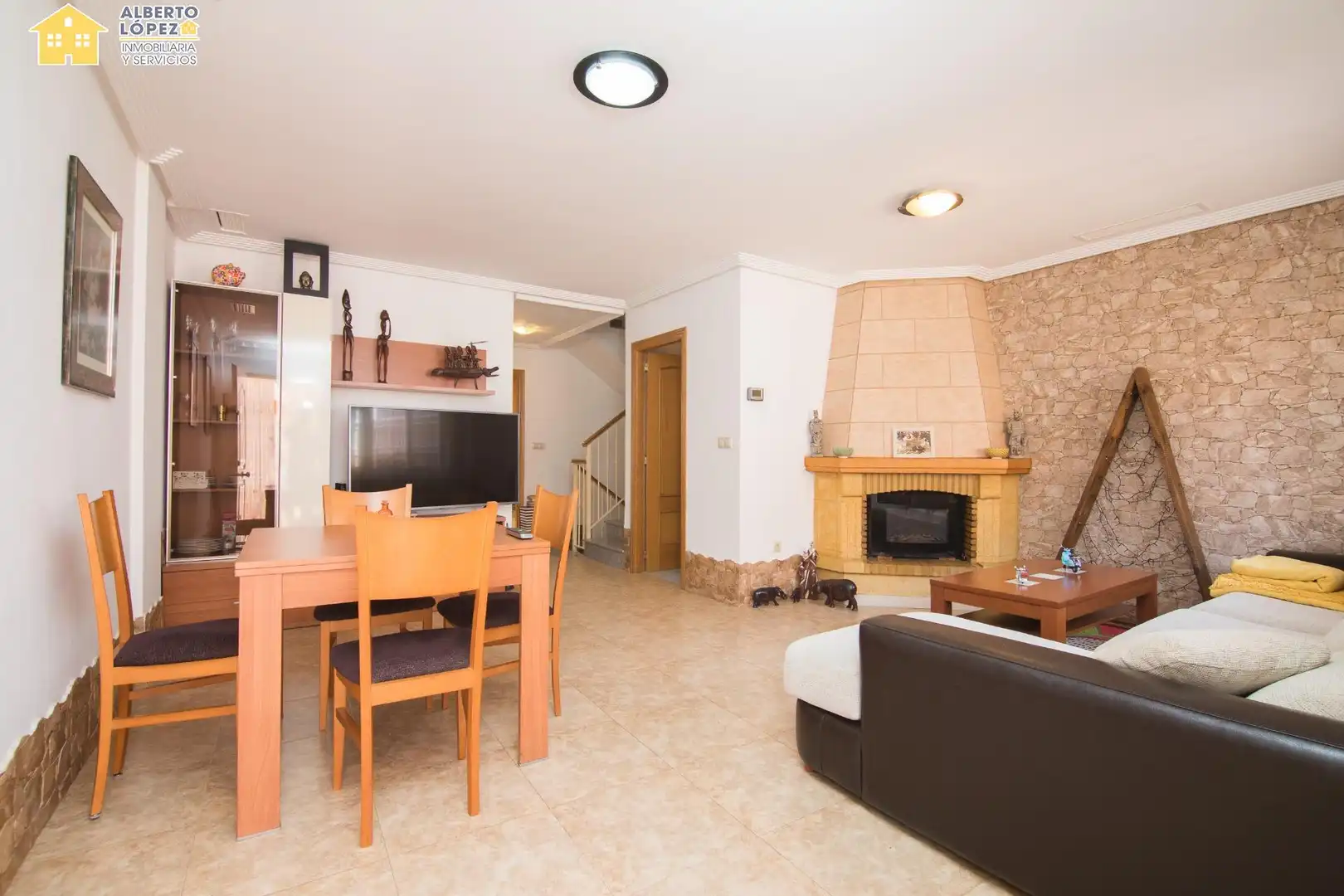 Sala de estar de Casa adosada en venta en Elche / Elx con Aire acondicionado, Calefacción y Balcón