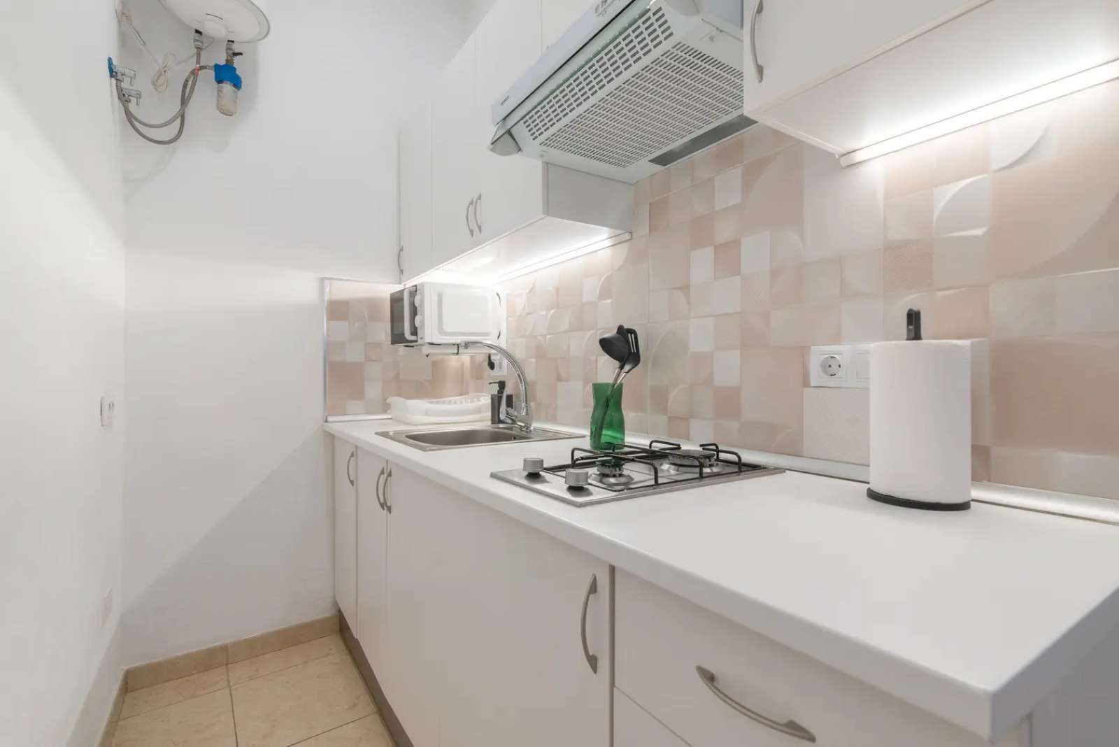 Cocina de Estudio para compartir en Las Palmas de Gran Canaria con Aire acondicionado y Terraza