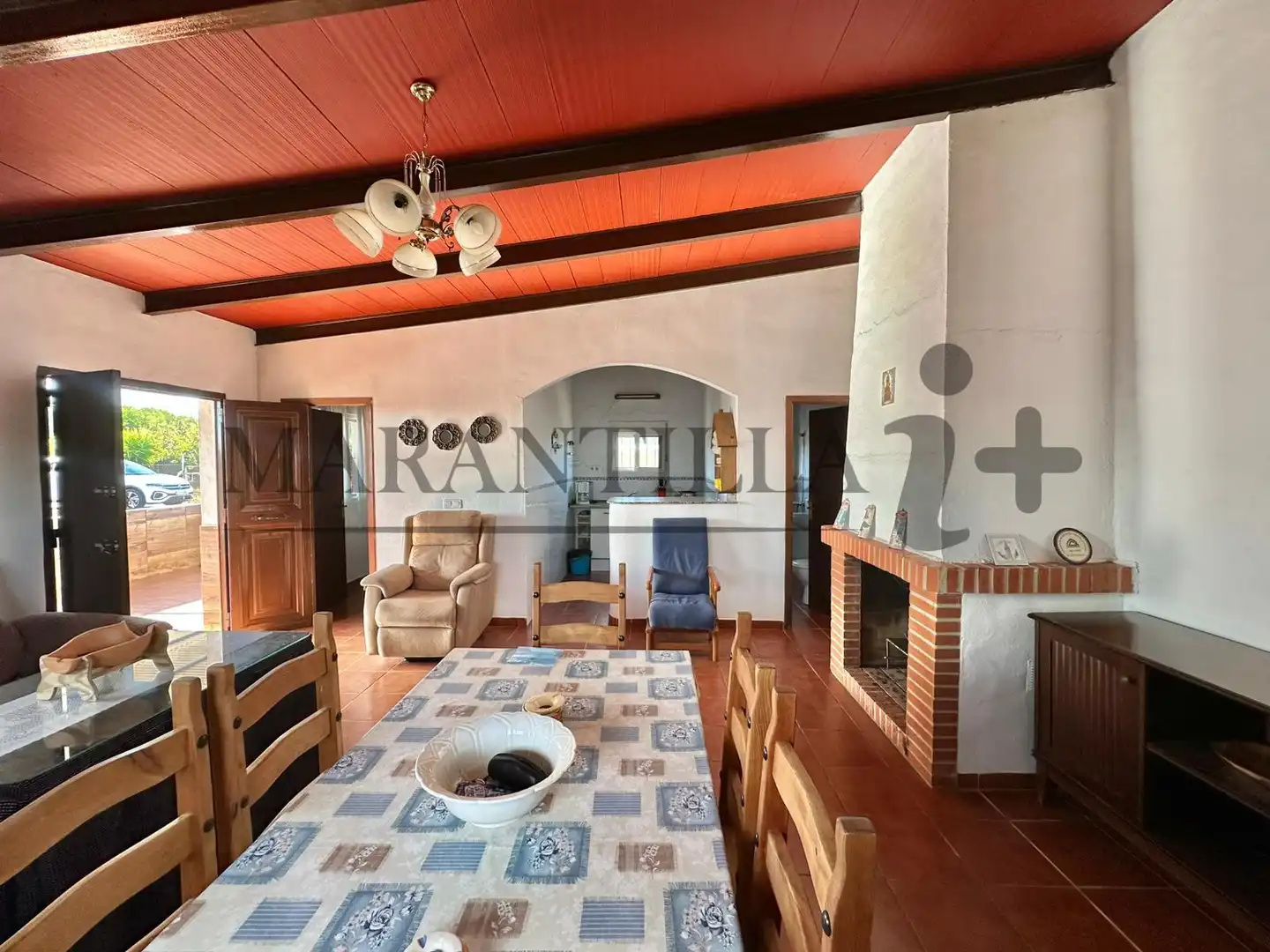 Sala de estar de Finca rústica en venta en Lepe con Terraza, Trastero y Amueblado