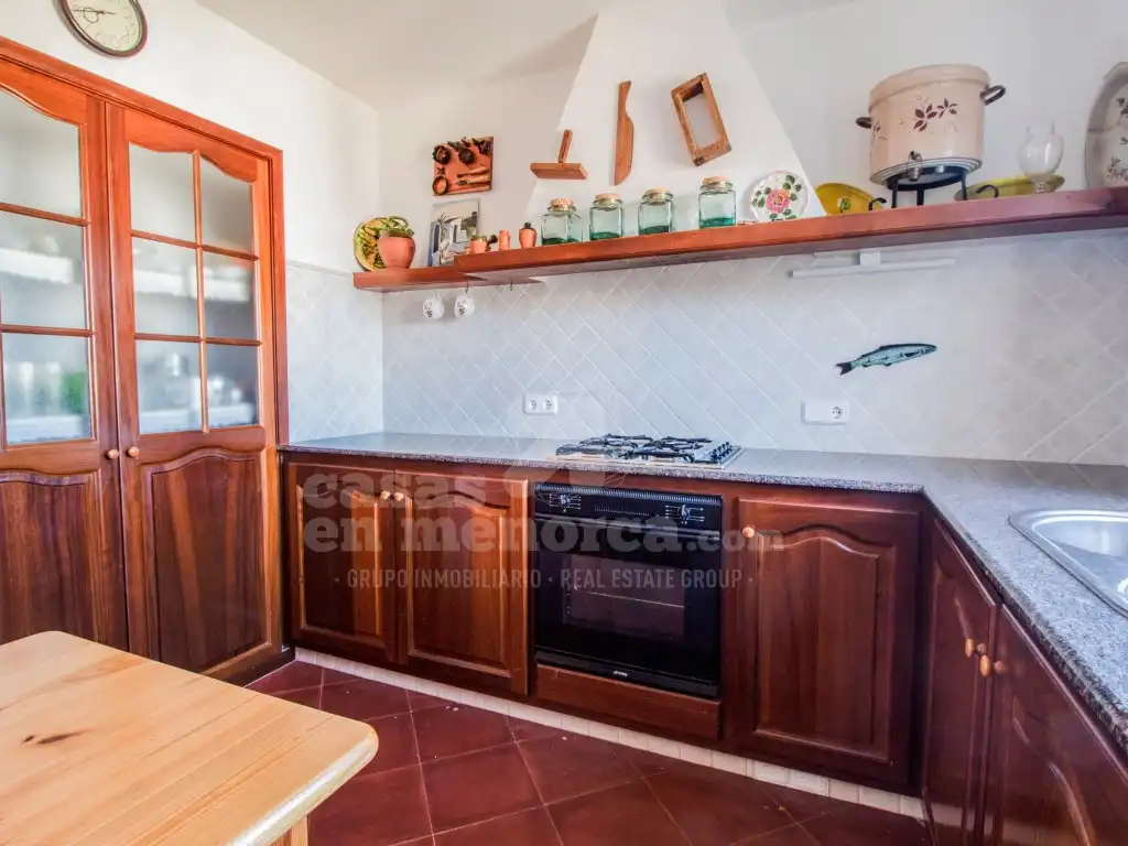 Cuina de Casa o xalet en venda en Es Mercadal amb Jardí privat