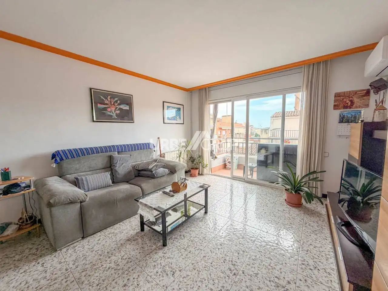 Sala de estar de Piso en venta en Terrassa con Aire acondicionado, Calefacción y Balcón