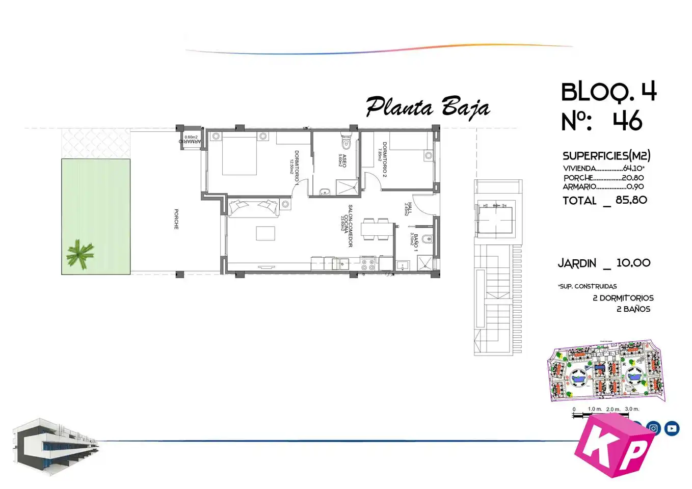 Piso en venta en Guardamar del Segura con Aire acondicionado, Jardín privado y Terraza