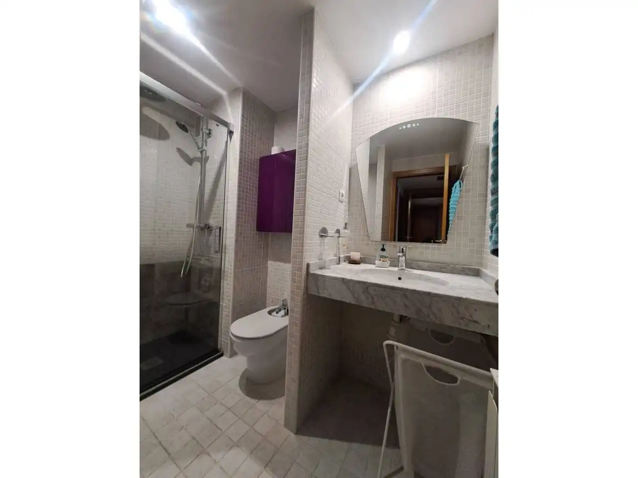 Badezimmer von Wohnung zur Miete in Sant Quirze del Vallès mit Klimaanlage, Heizung und Parkett