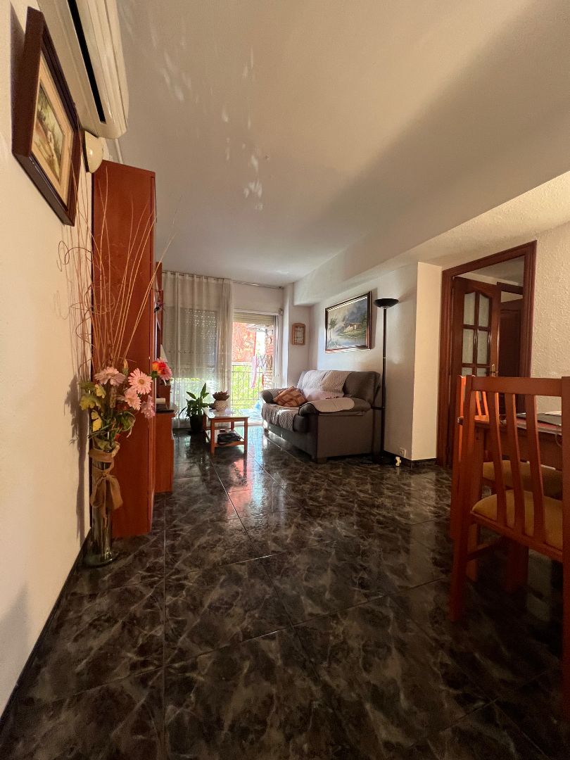 Living room of Flat for sale in  Tarragona Capital  with Air Conditioner, Furnished and Balcony