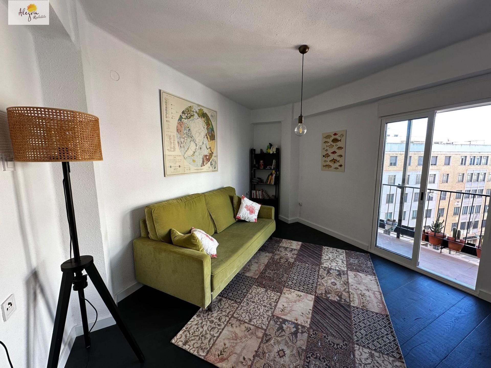 Sala de estar de Apartamento de alquiler en  Valencia Capital con Balcón