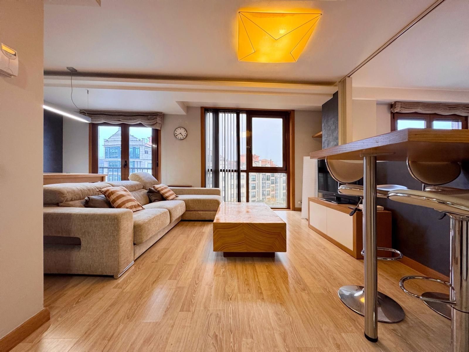 Living room of Flat for sale in Pontevedra Capital   with Heating