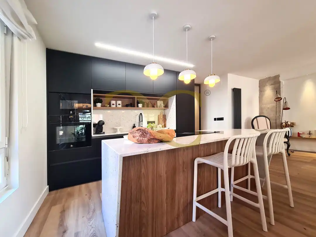 Küche von Wohnung zum Verkauf in Gijón  mit Heizung und Möbliert