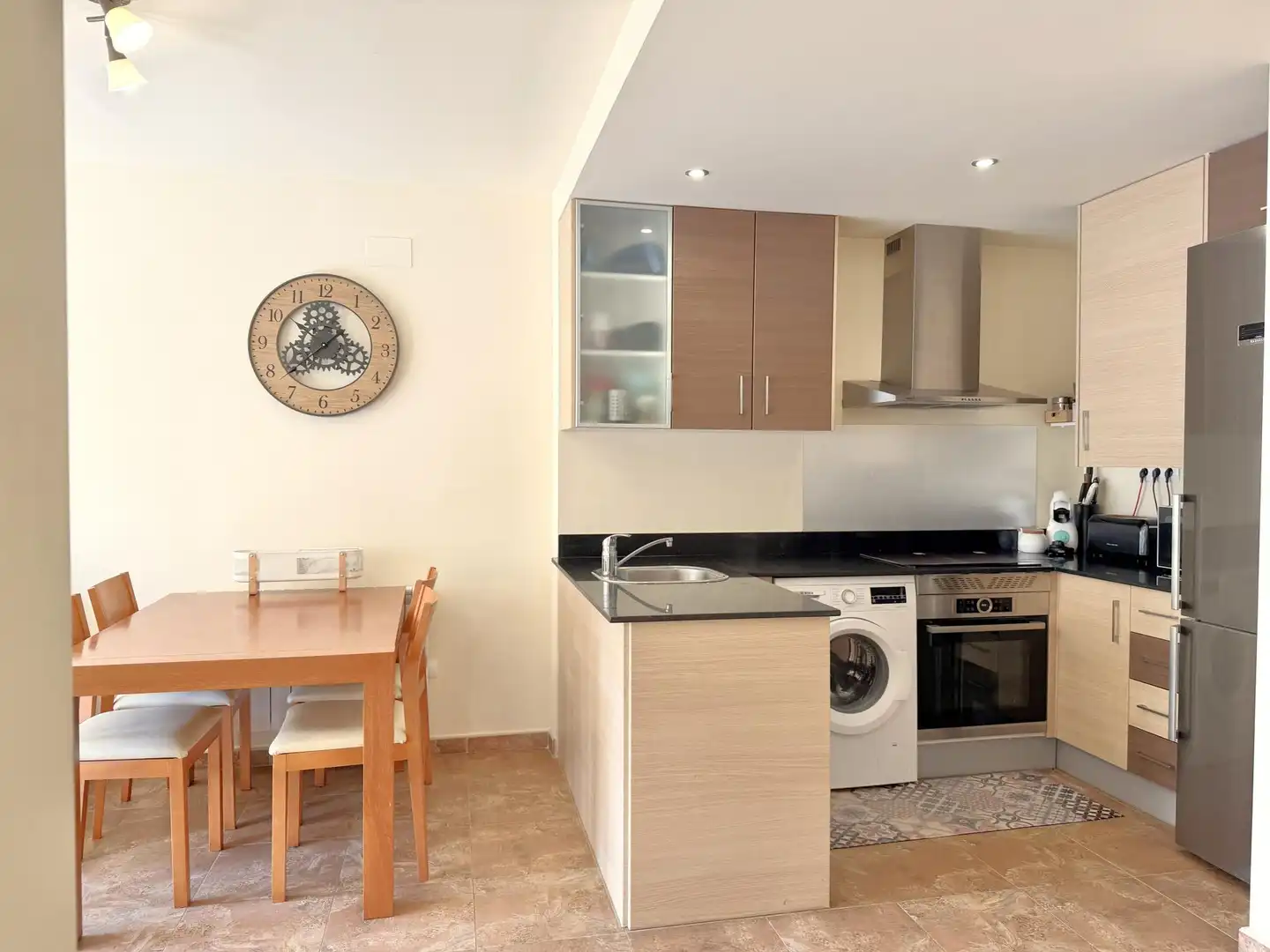 Küche von Wohnung zum Verkauf in Guardiola de Berguedà mit Heizung und Ofen