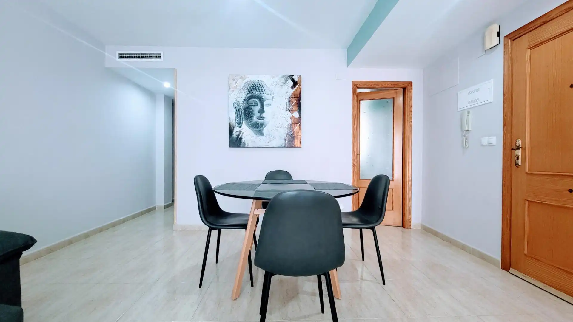 Dining room of Flat for sale in Daimús  with Air Conditioner, Heating and Storage room