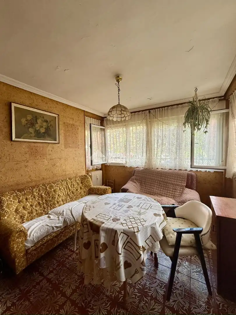 Living room of Flat for sale in Madrid  with Heating, Parquet flooring and Terrace