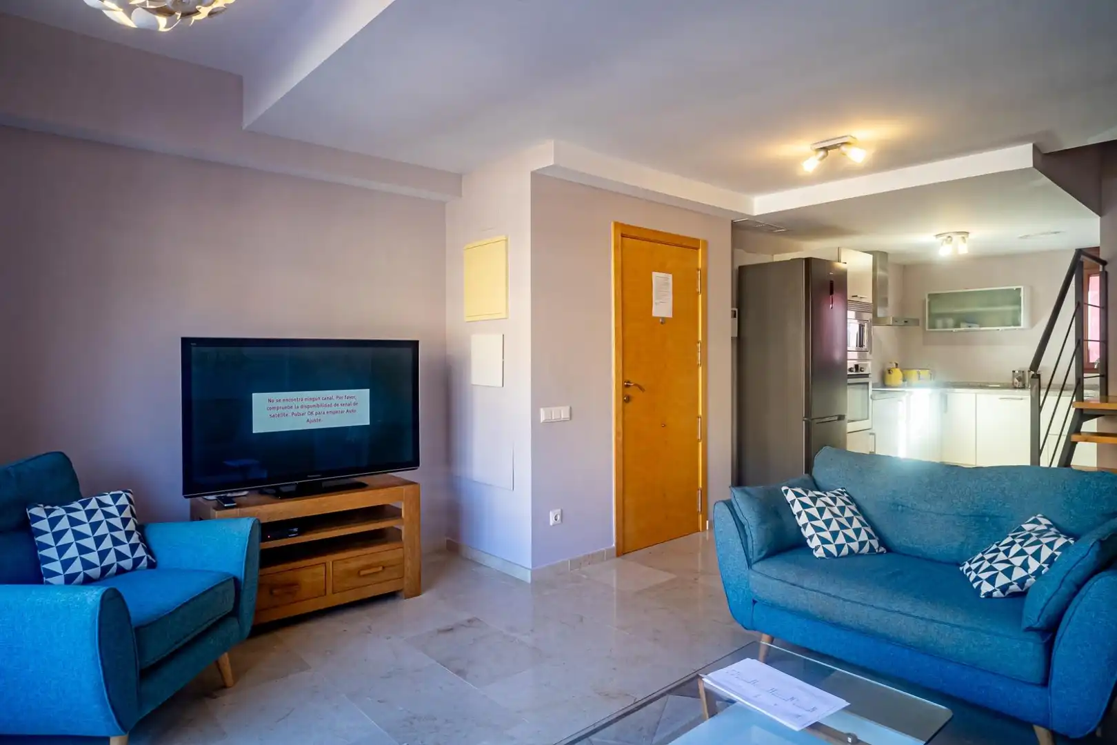 Sala de estar de Dúplex en venta en Benissa con Aire acondicionado, Calefacción y Jardín privado