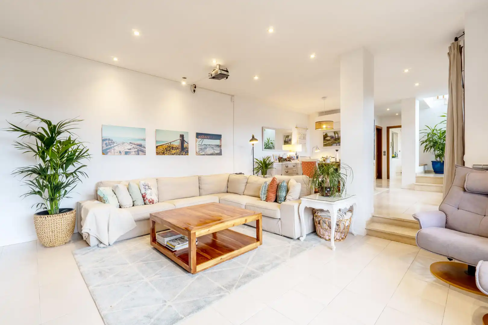 Wohnzimmer von Haus oder Chalet zur Miete in Sant Vicenç de Montalt mit Heizung und Terrasse