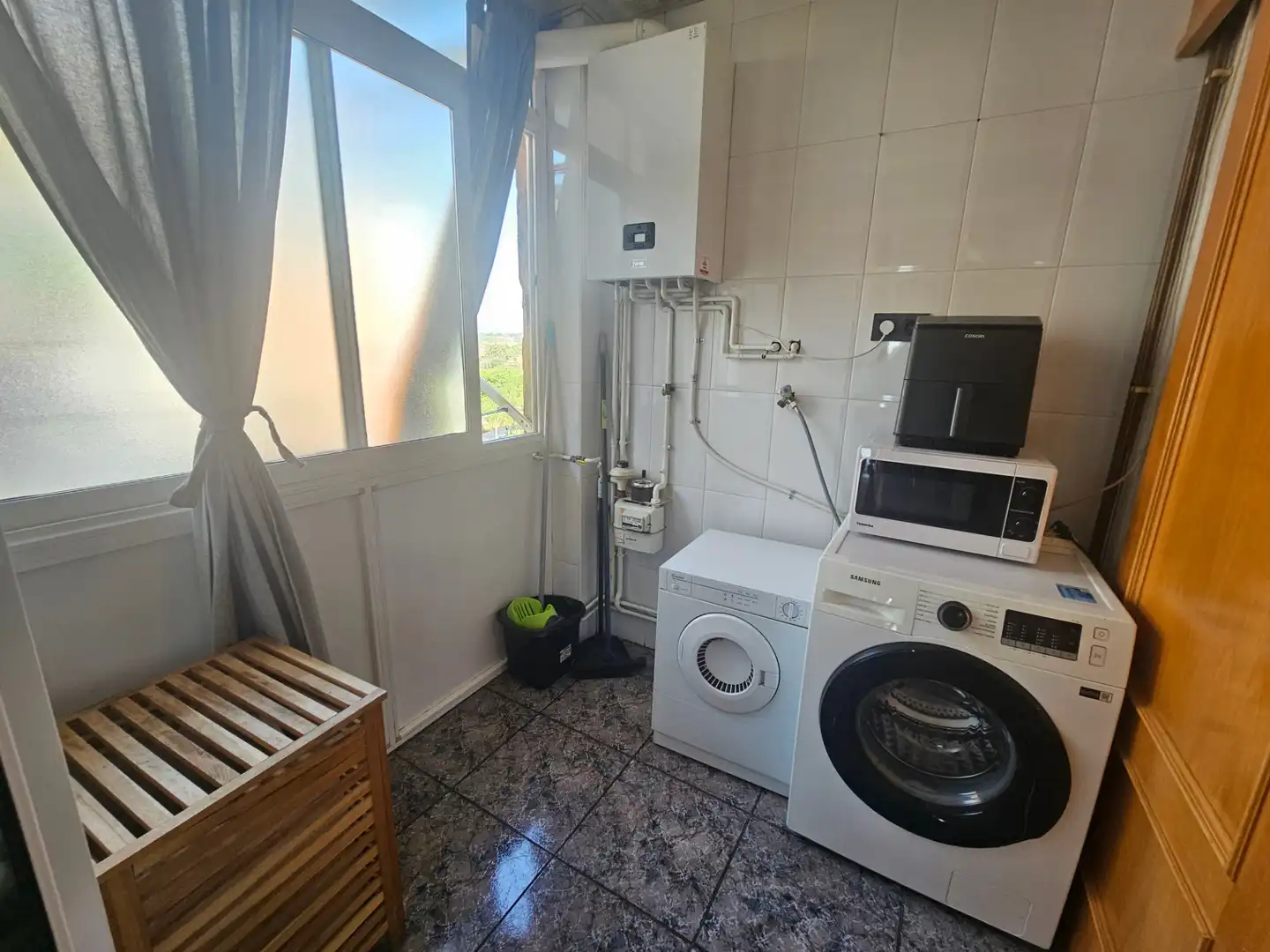 Kitchen of Flat for sale in Sabadell  with Heating and Oven