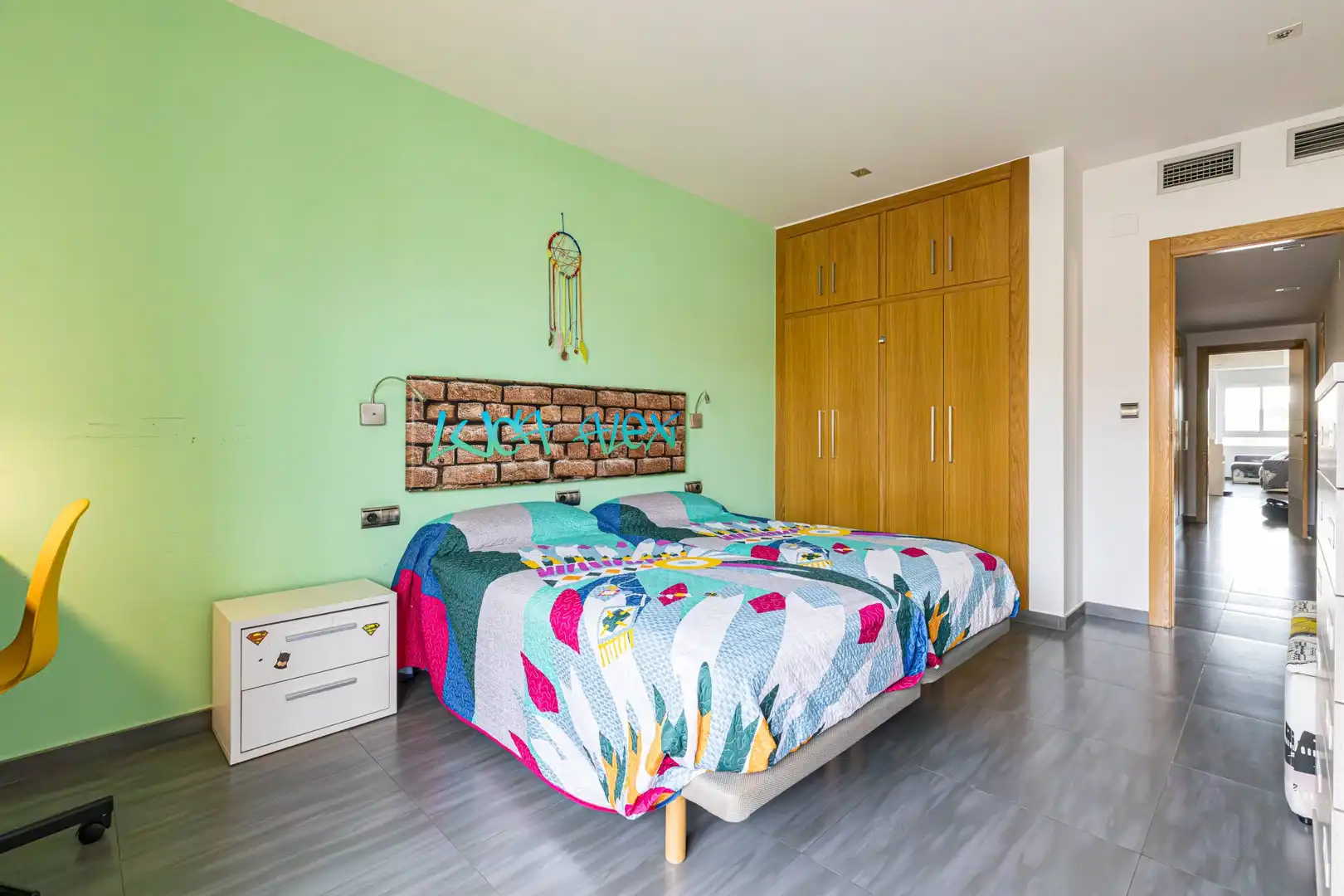 Habitación de Casa adosada en venta en Murcia con Aire acondicionado, Terraza y Trastero