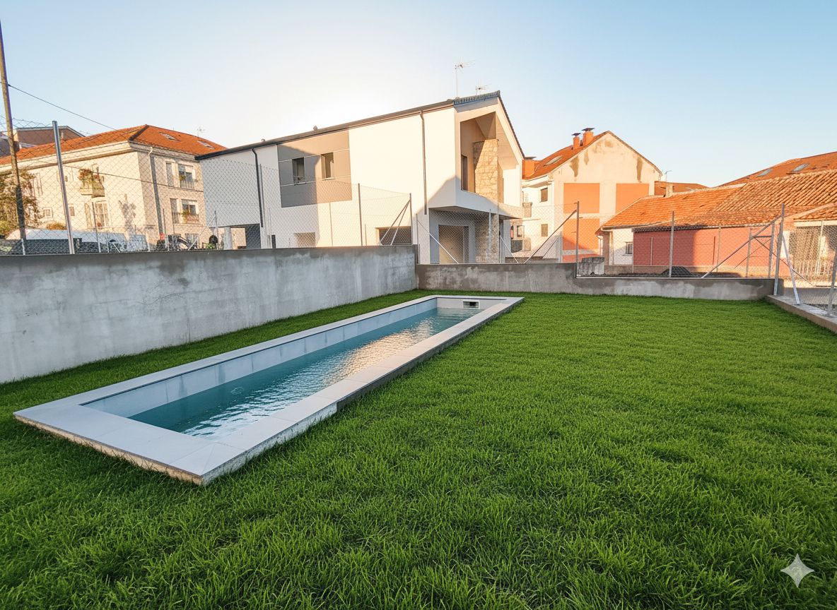 Piscina de Casa adosada de alquiler en Galapagar con Calefacción, Jardín privado y Parquet