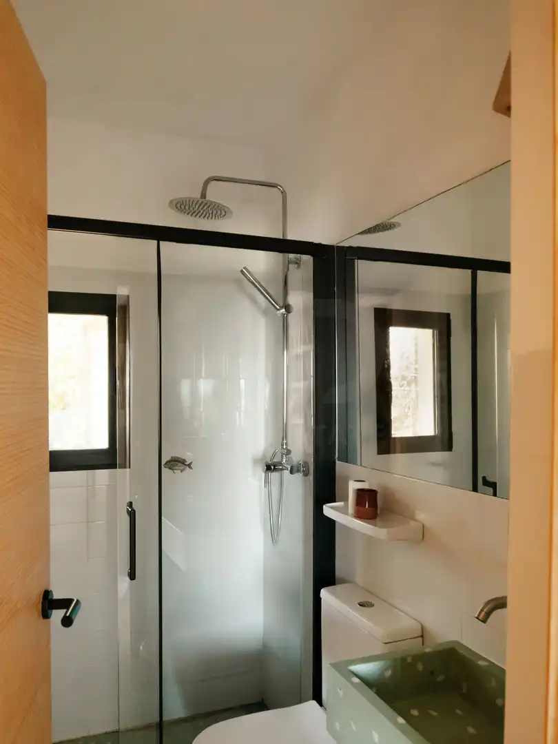 Bathroom of Houses for sale in Dénia  with Air Conditioner, Terrace and Swimming Pool