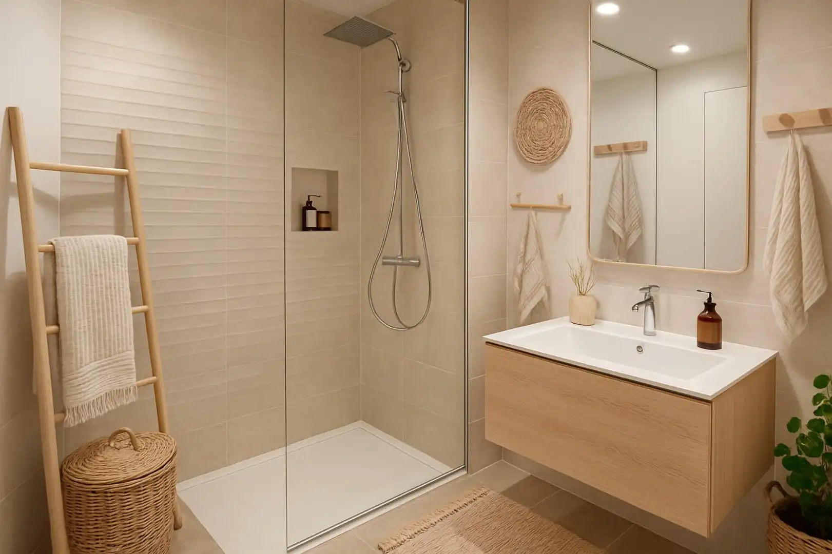 Baño de Apartamento en venta en Marbella con Aire acondicionado, Calefacción y Jardín privado