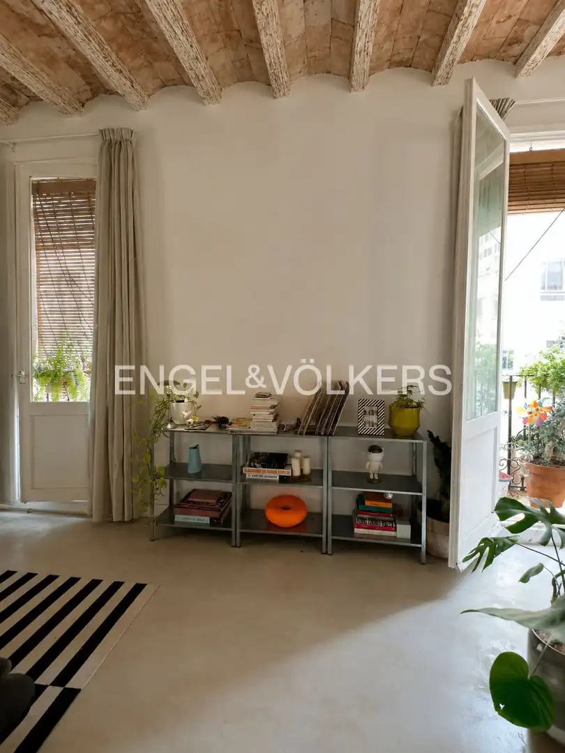 Sala de estar de Piso de alquiler en Barcelona con Aire acondicionado y Calefacción