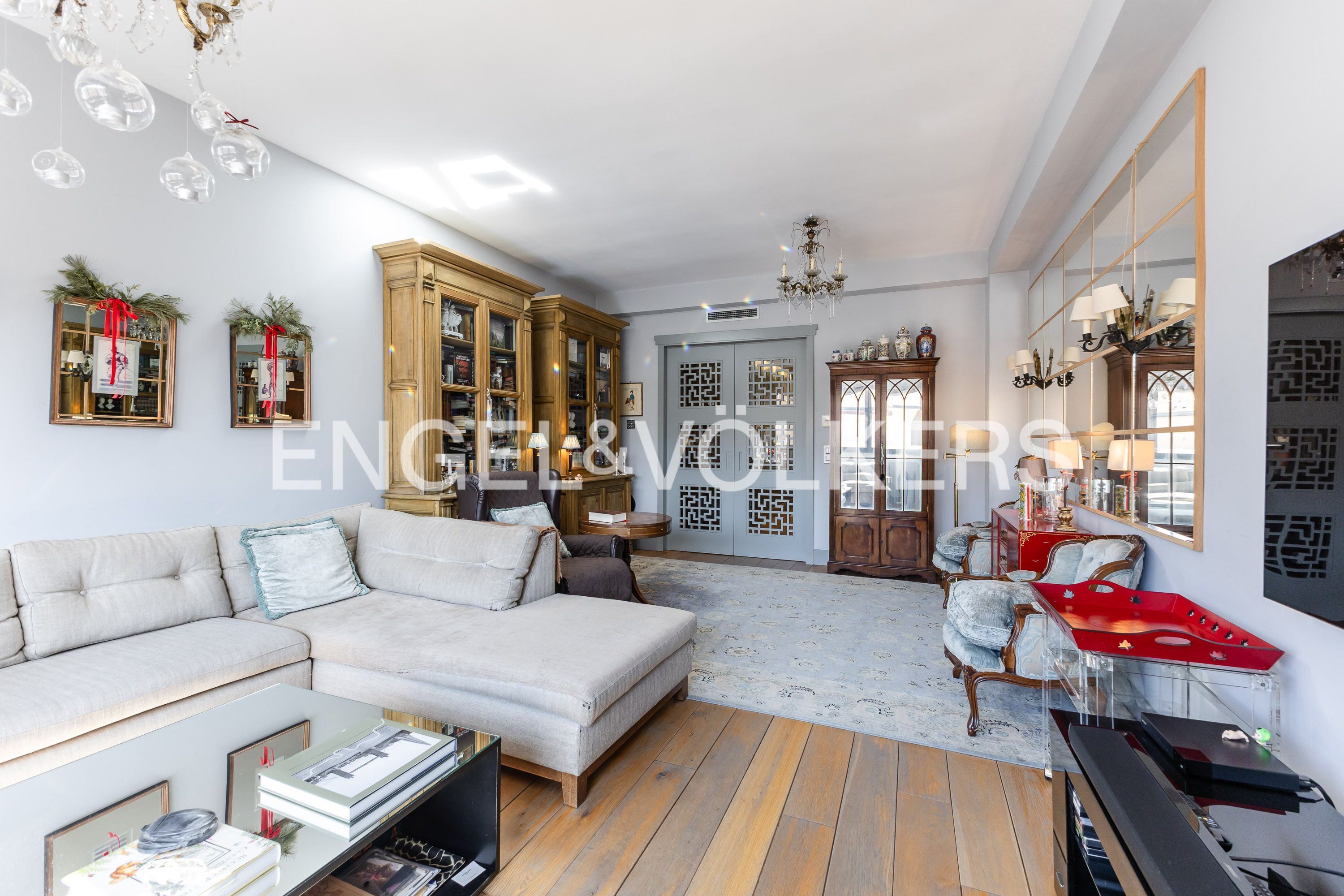 Wohnzimmer von Wohnung zum Verkauf in  Madrid Capital mit Klimaanlage, Heizung und Terrasse