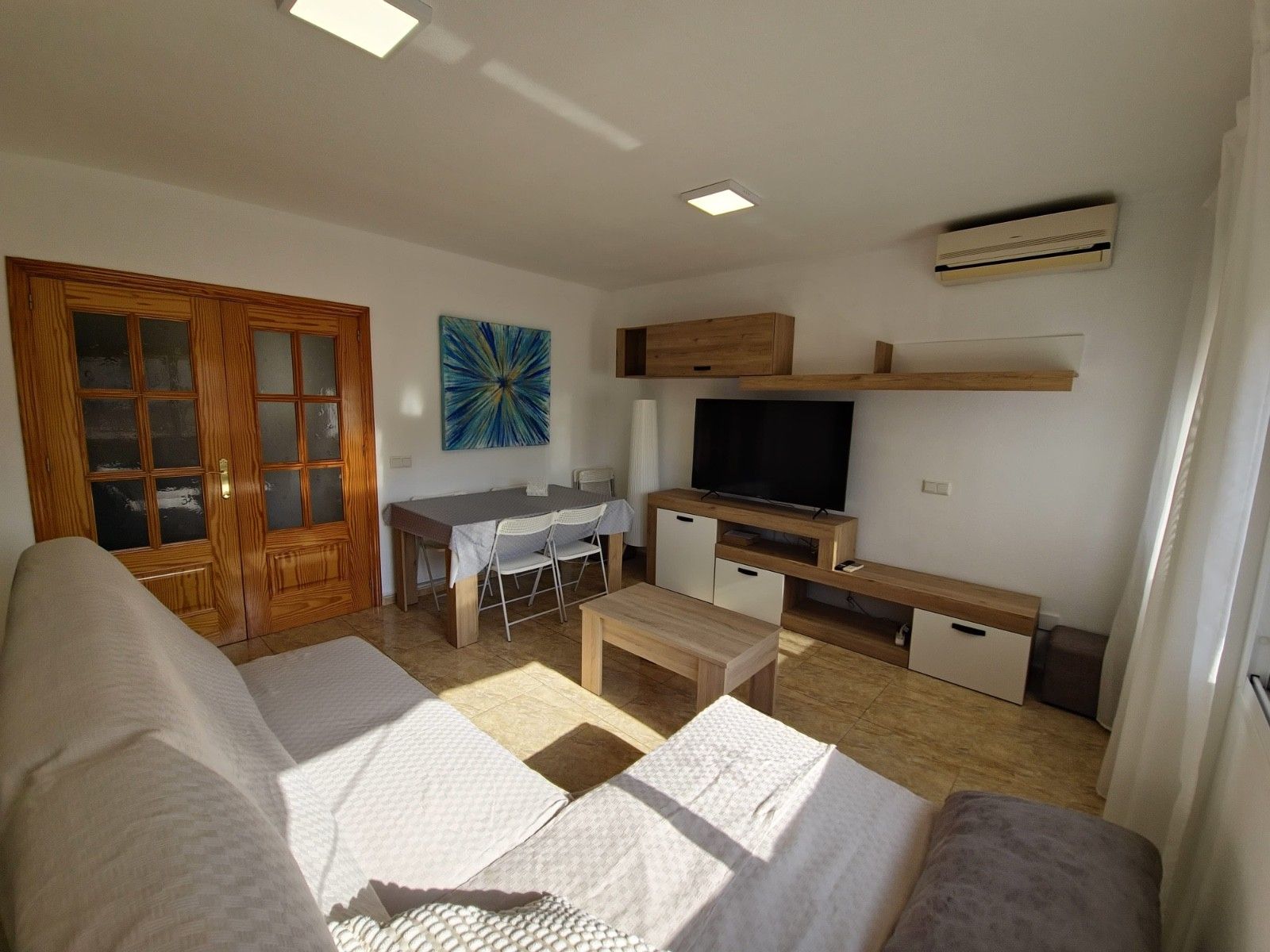 Sala de estar de Apartamento de alquiler en Los Alcázares con Aire acondicionado, Calefacción y Terraza