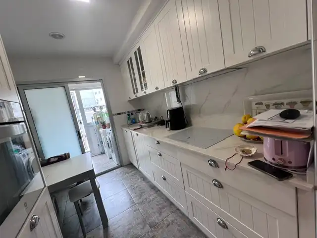 Kitchen of Flat for sale in A Coruña Capital   with Heating, Parquet flooring and Terrace