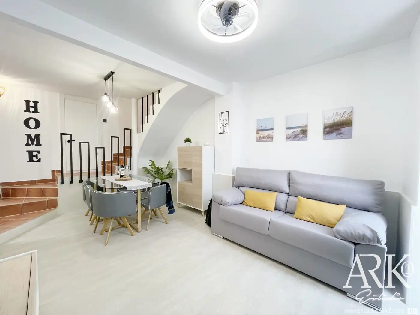 Sala de estar de Casa o chalet en venta en Gandia con Terraza, Amueblado y Horno