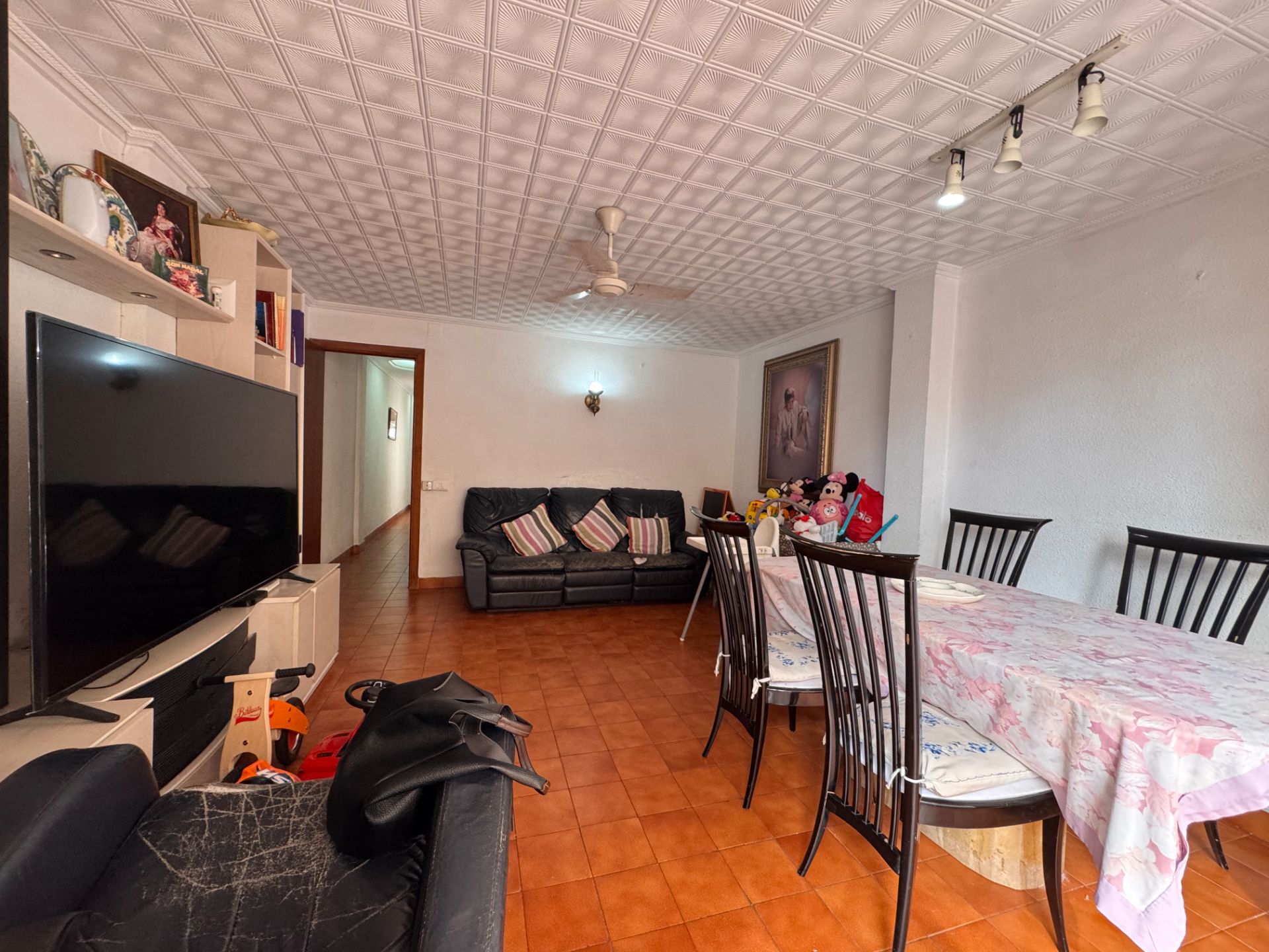 Sala d'estar de Pis en venda en Burriana / Borriana amb Moblat i Balcó