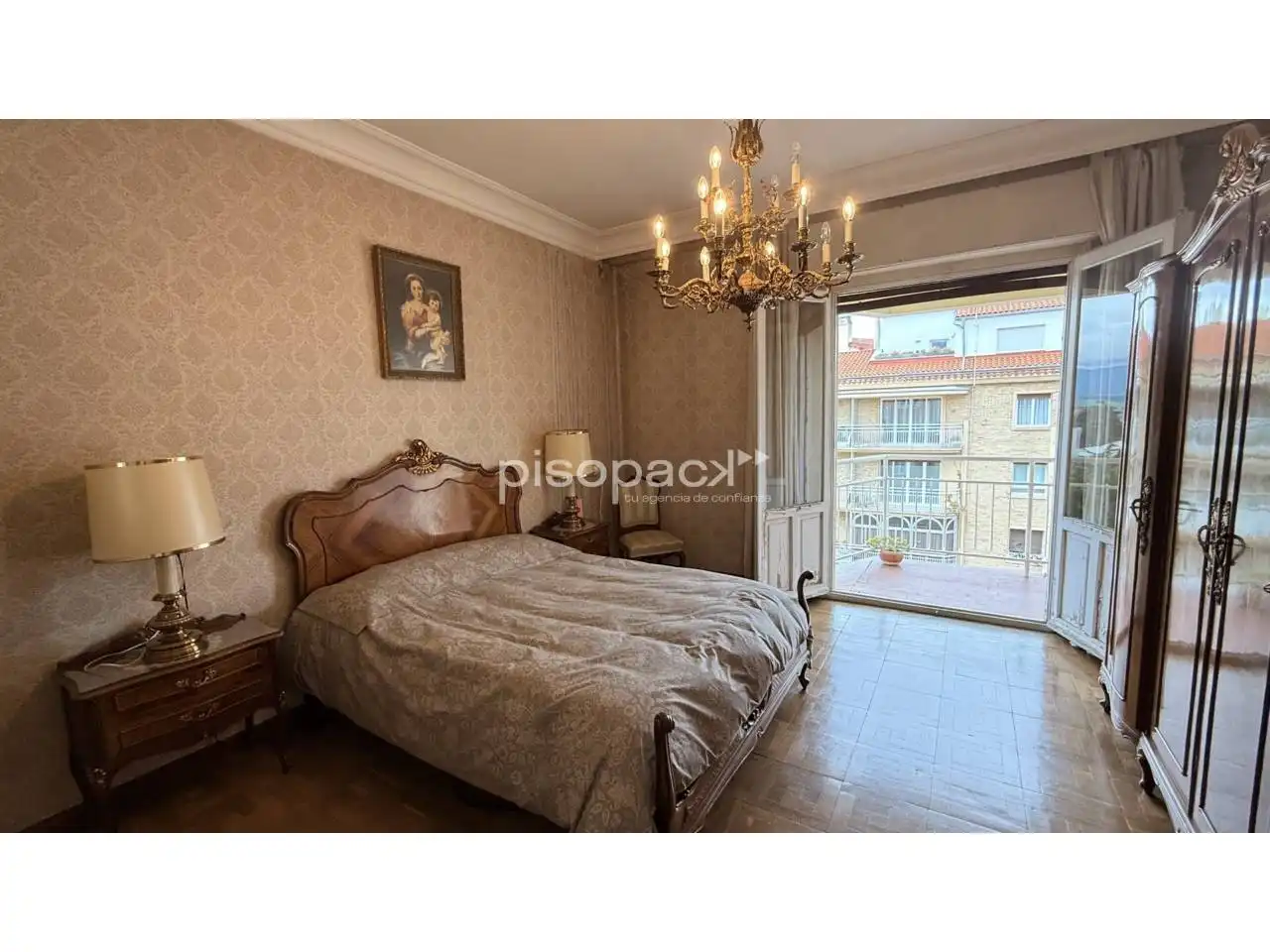 Bedroom of Flat for sale in  Pamplona / Iruña  with Heating, Parquet flooring and Storage room