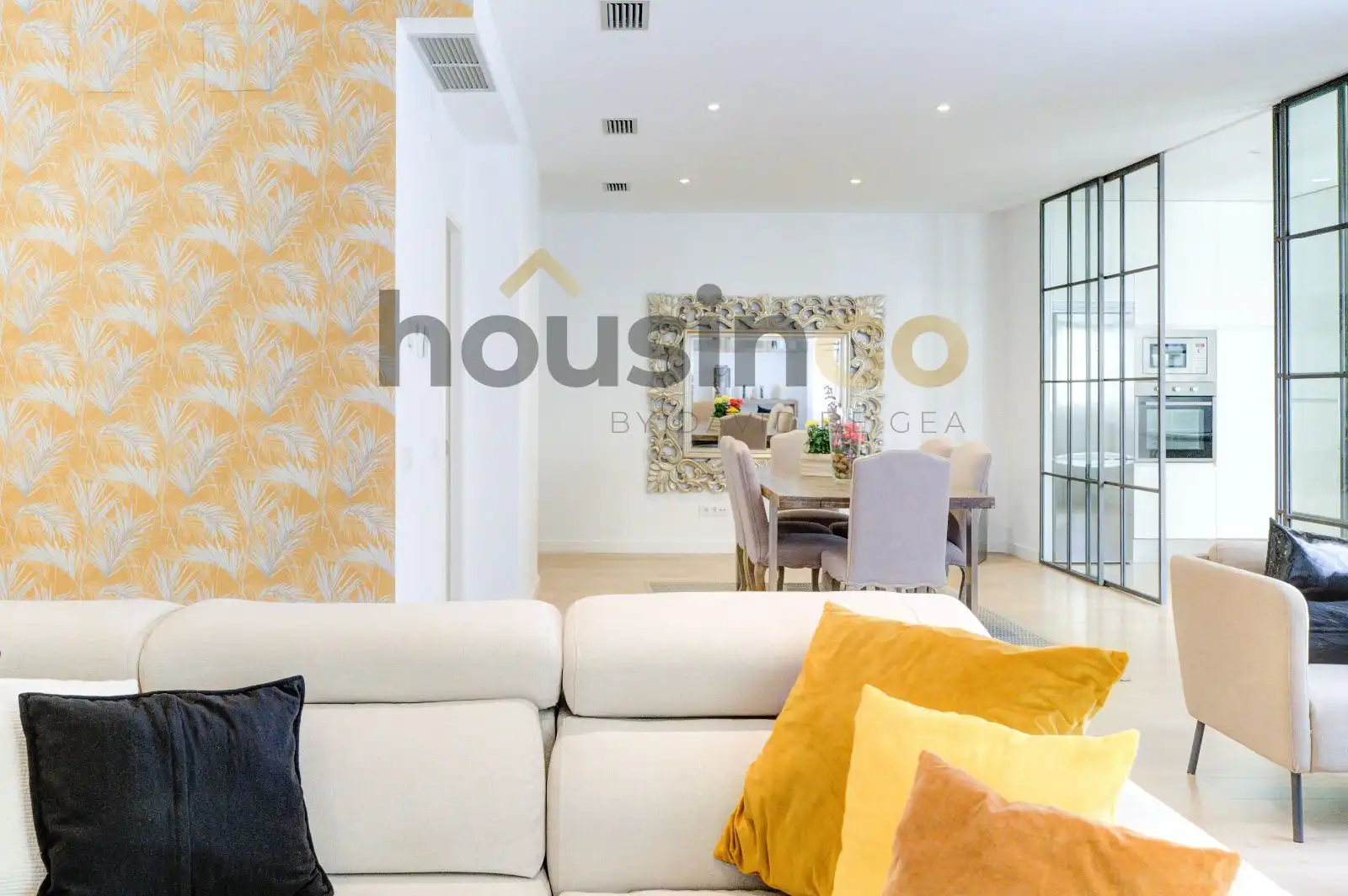Wohnzimmer von Wohnung zur Miete in Madrid mit Klimaanlage, Heizung und Parkett