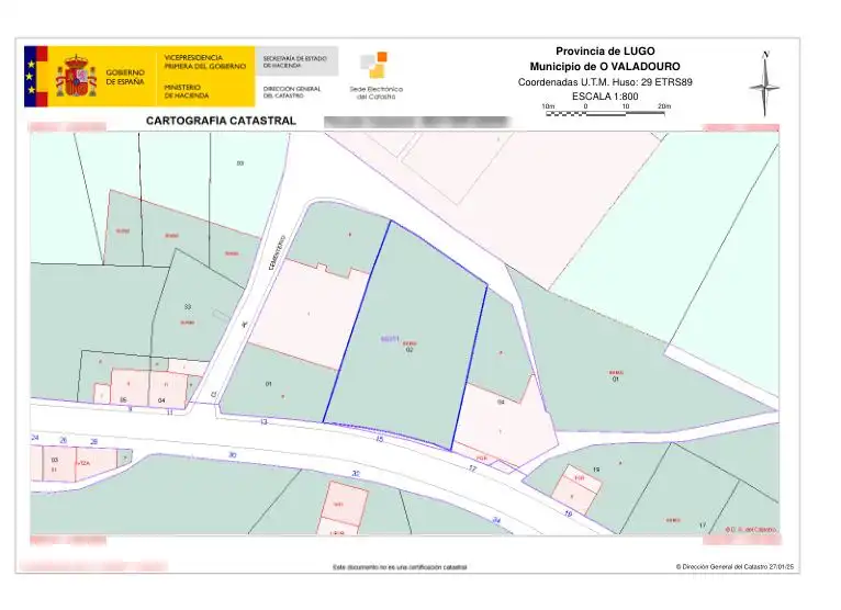 Terreno industrial en venta en O Valadouro  