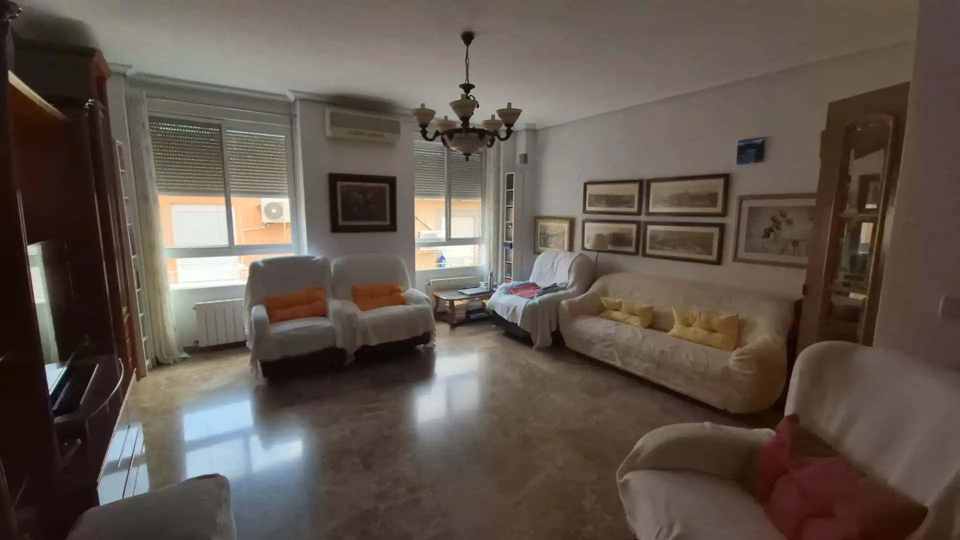 Sala d'estar de Casa adosada en venda en Alcantarilla amb Terrassa, Traster i Moblat