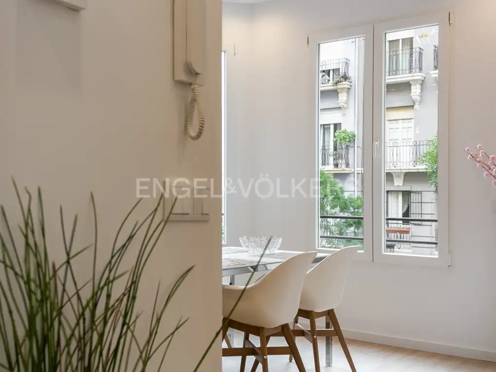 Esszimmer von Wohnung zur Miete in Valencia mit Klimaanlage, Heizung und Parkett