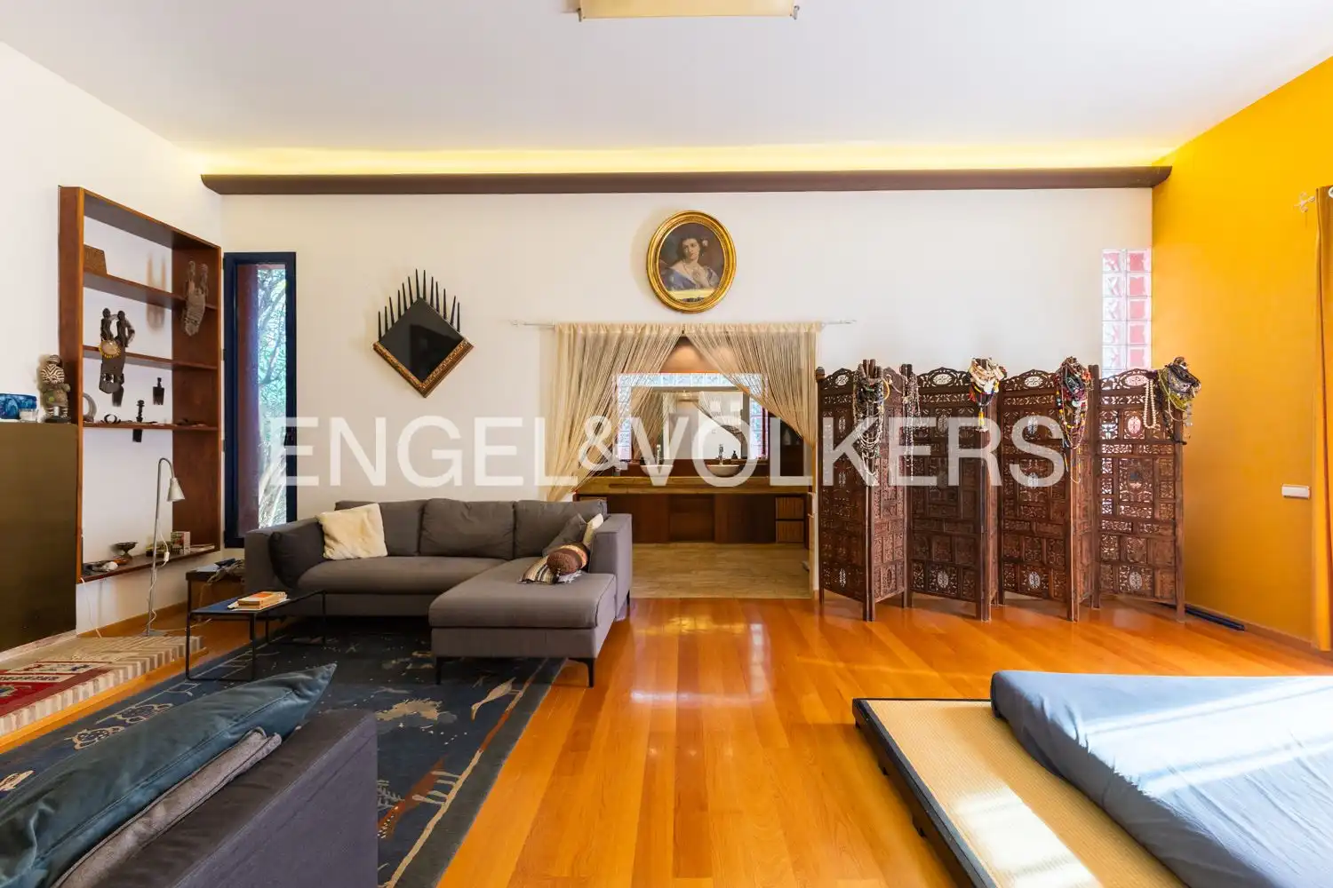 Sala de estar de Casa o chalet en venta en Gilet con Aire acondicionado, Calefacción y Jardín privado