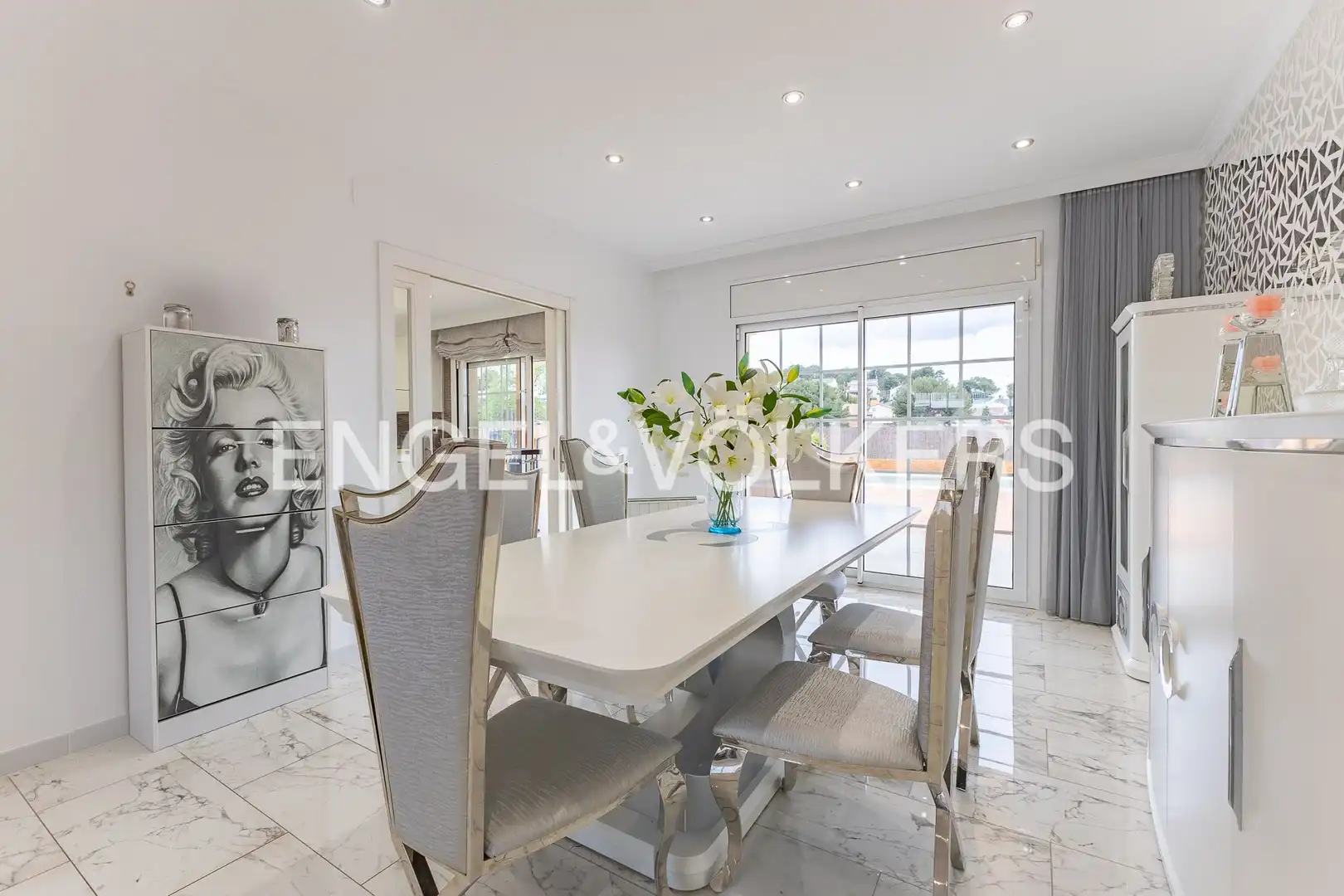 Dining room of Country homes for sale in Terrassa  with Air Conditioner, Heating and Private garden