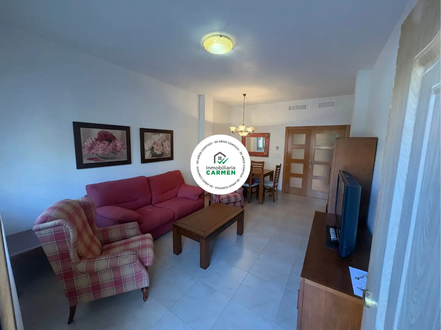 Sala de estar de Casa adosada en venta en Murcia con Aire acondicionado, Calefacción y Terraza
