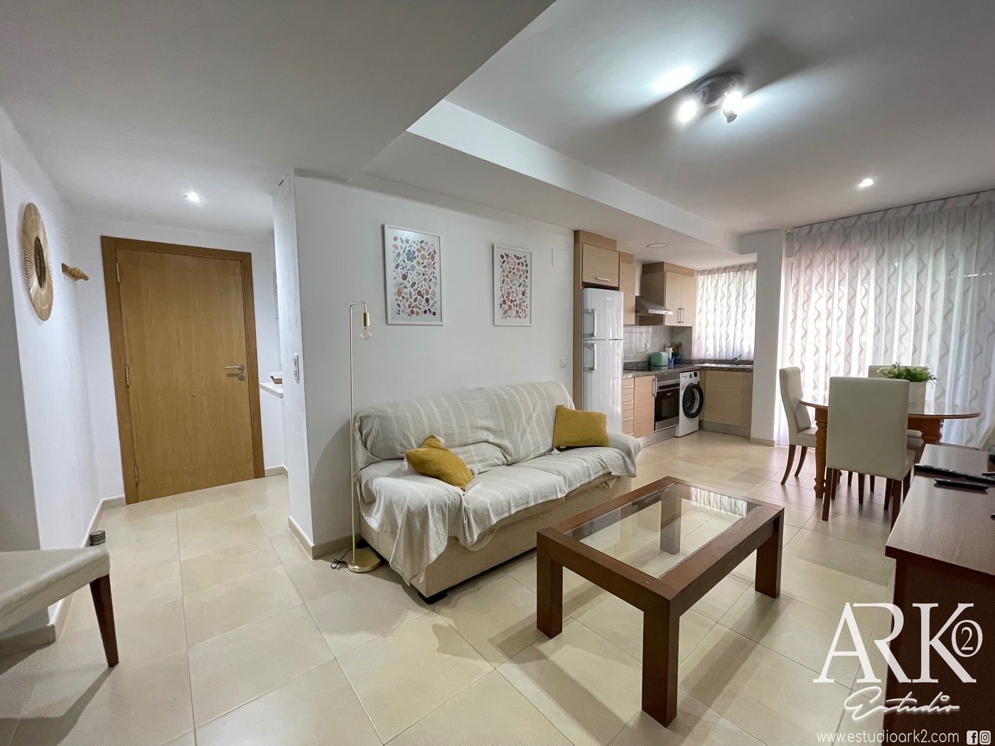 Sala d'estar de Pis en venda en Gandia amb Aire condicionat, Moblat i Forn