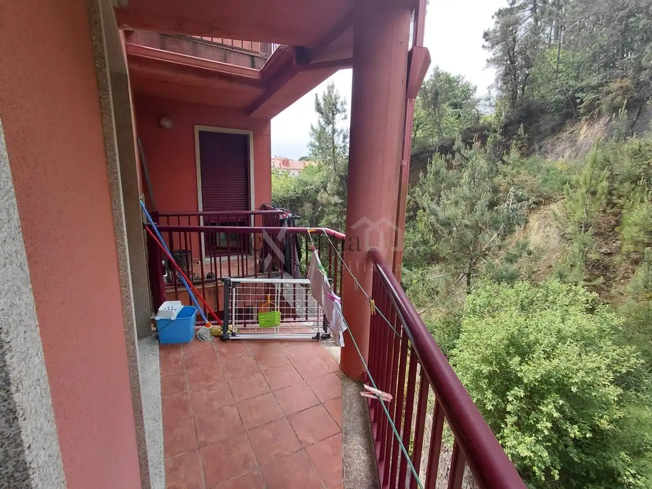 Terrasse von Wohnung zur Miete in Boiro mit Heizung, Abstellraum und Möbliert