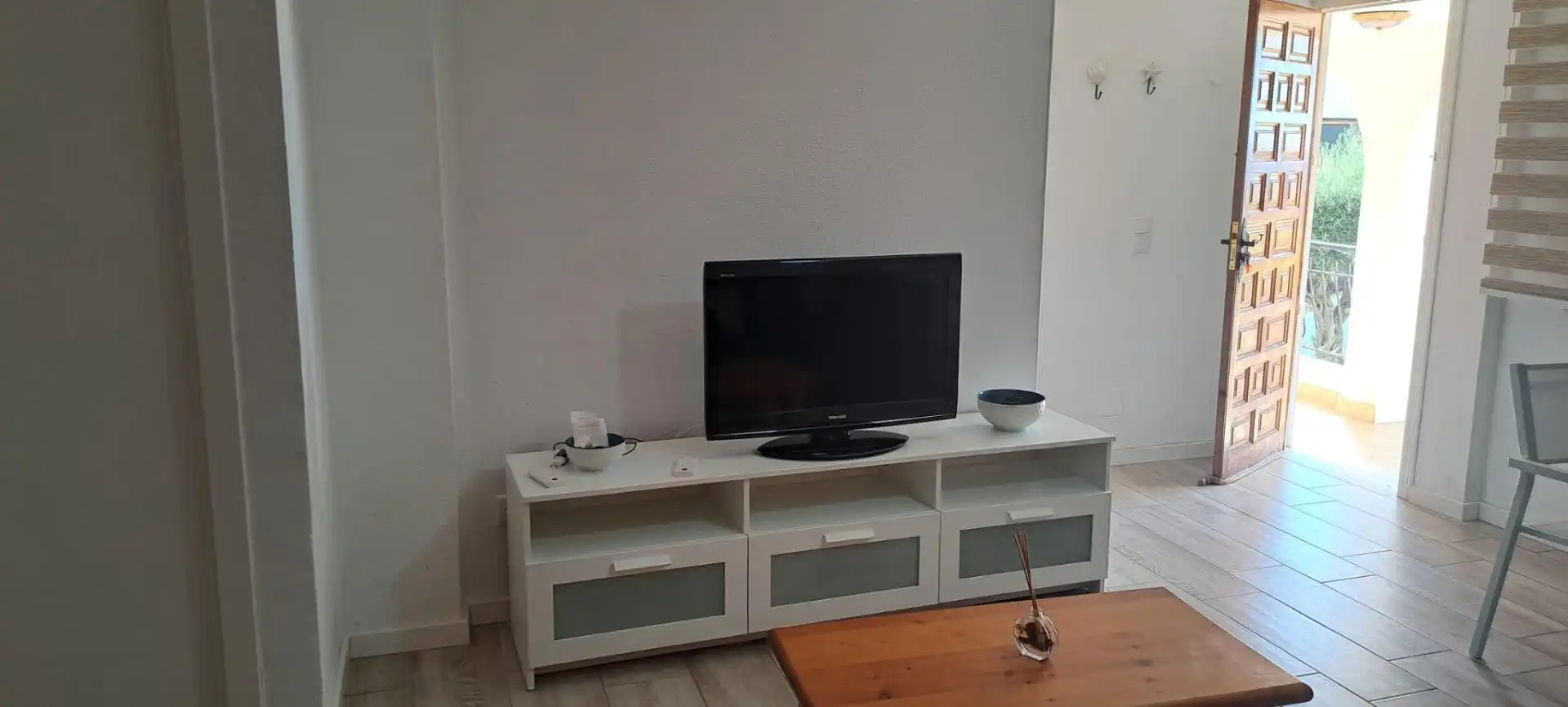 Sala d'estar de Loft de lloguer en Santa Pola amb Aire condicionat, Jardí privat i Terrassa