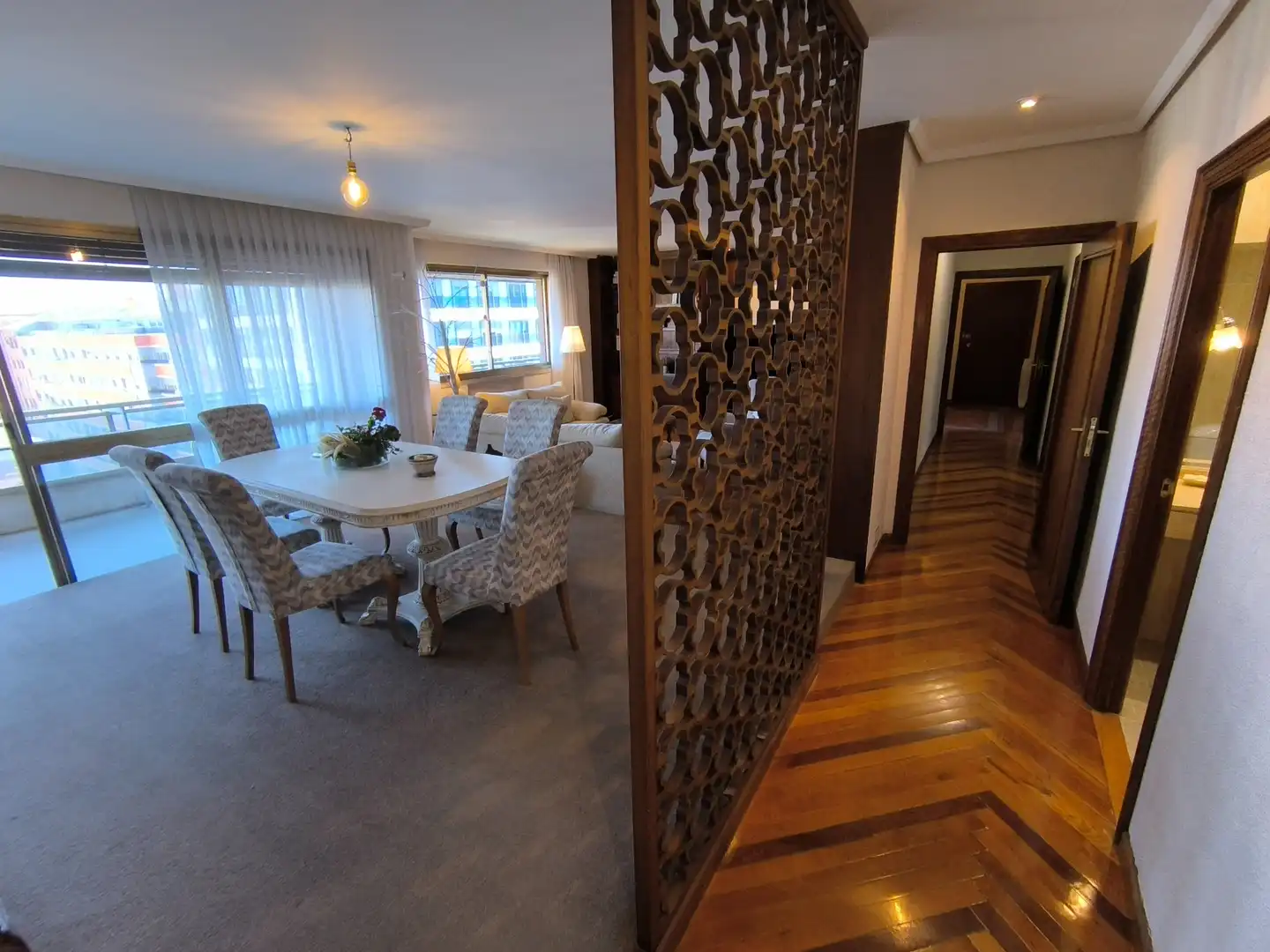 Esszimmer von Wohnung zum Verkauf in Palencia mit Heizung, Terrasse und Ofen
