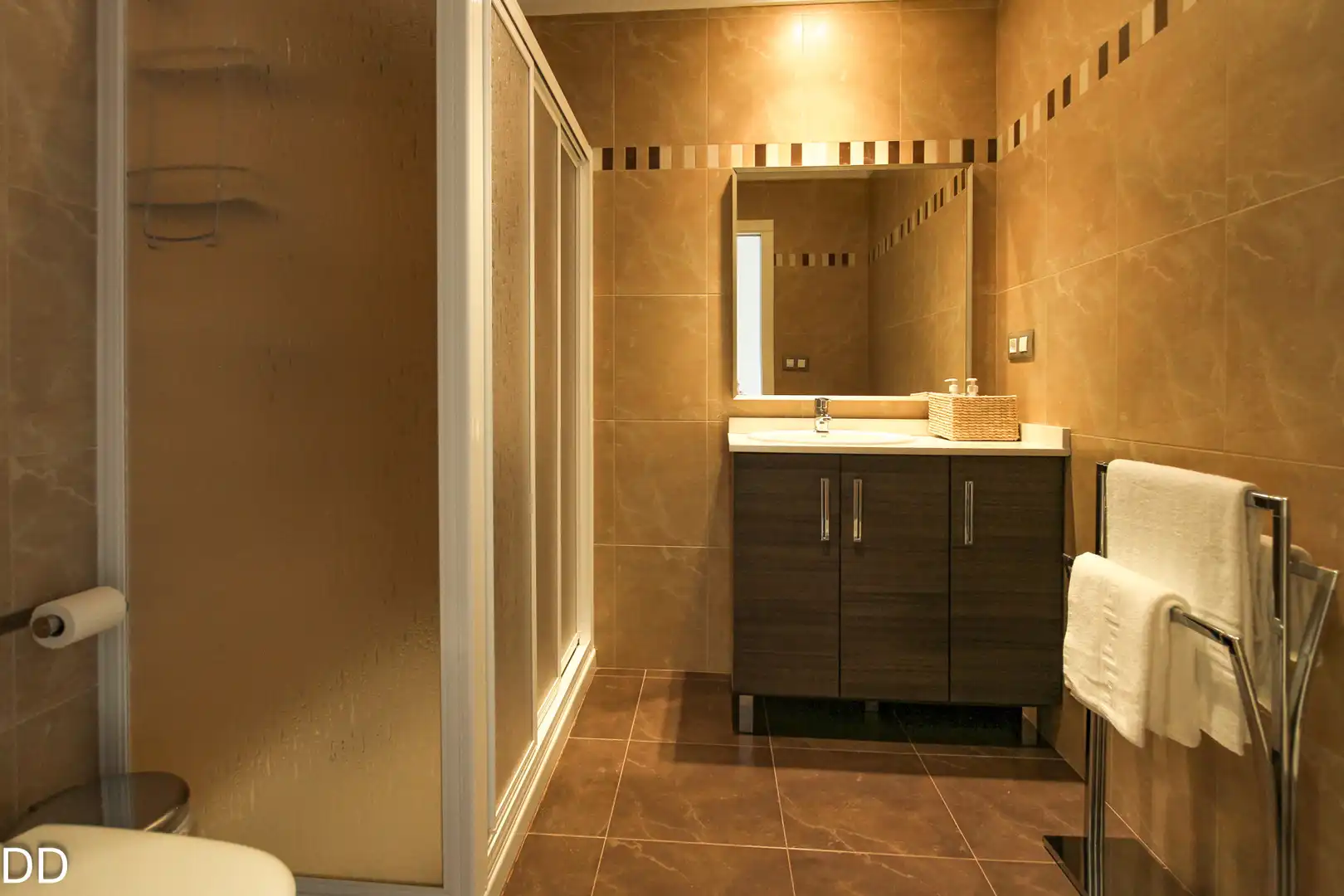 Baño de Apartamento de alquiler en Dénia con Aire acondicionado, Terraza y Amueblado