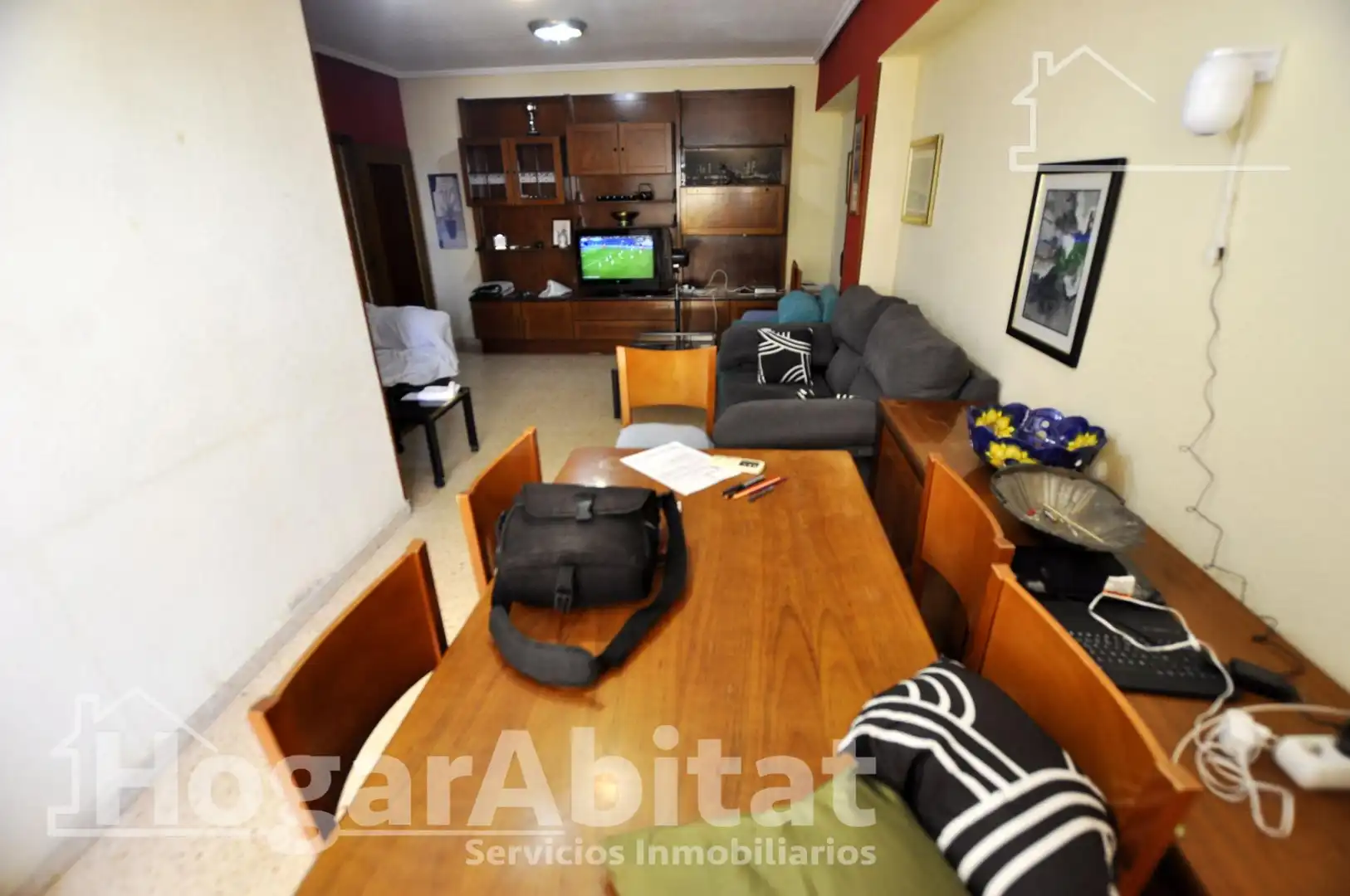 Sala d'estar de Pis en venda en Valencia amb Aire condicionat, Calefacció i Moblat