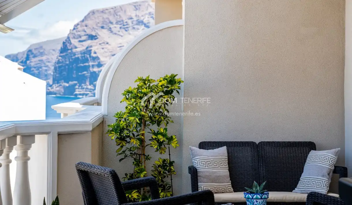 Terraza de Piso de alquiler en Santiago del Teide con Terraza, Trastero y Piscina